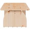 Natural Coffee Table 80 x 50 x 31 cm Solid Pine Wood