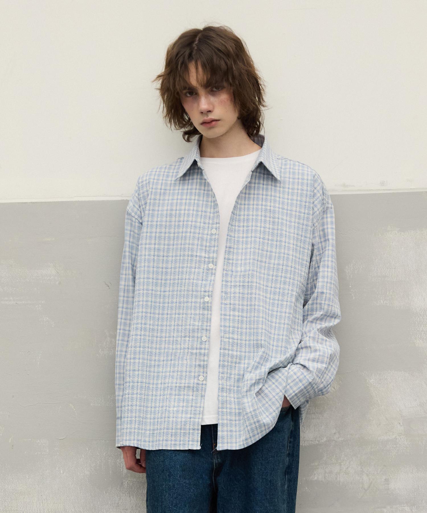 War M1066 Mood Check Shirt_Blue Blue/M