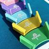 Wall Mounted Tennis Racket Wall Rack Plastic Self-Adhesive Badminton Rackets Holder Durable Punch-Free 1Pc