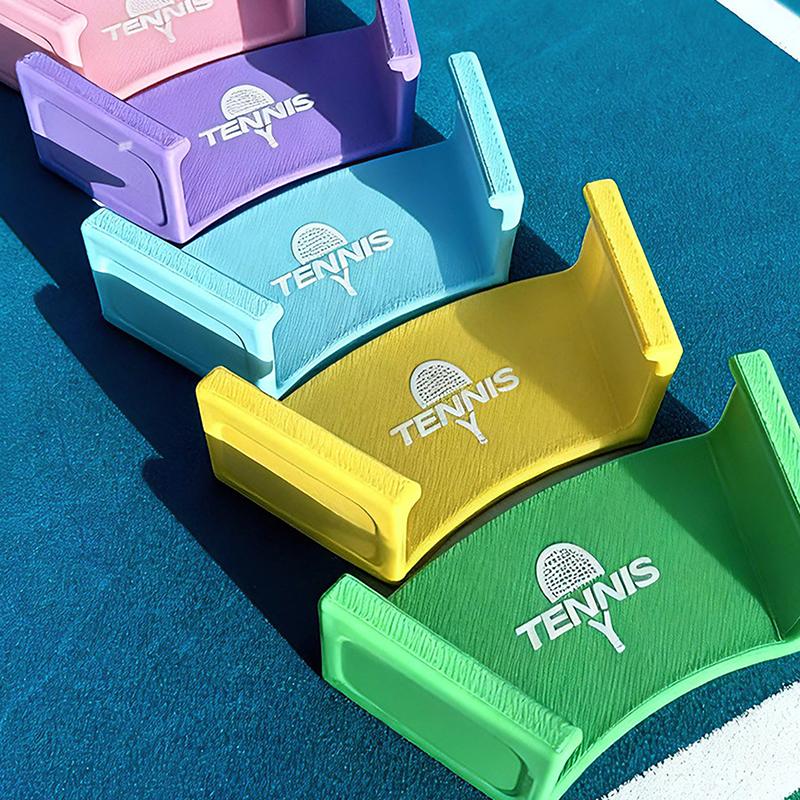 Wall Mounted Tennis Racket Wall Rack Plastic Self-Adhesive Badminton Rackets Holder Durable Punch-Free 1Pc