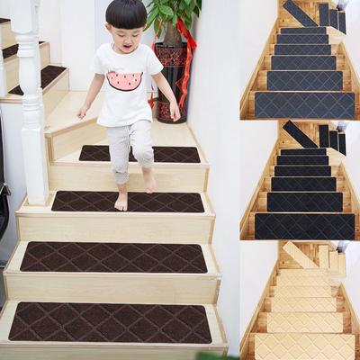 1PC Ev Kendinden yapışkanlı Merdiven Basamak Mat Merdiven Halı Paspas Çeşitli Desen kaymaz Koruyucu Halı