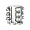 Seasoning Storage Rack, Rotating Storage Rack, Kitchen Stainless Steel Seasoning Jar Set, Rotating Seasoning Bottle,20/16/12pcs,