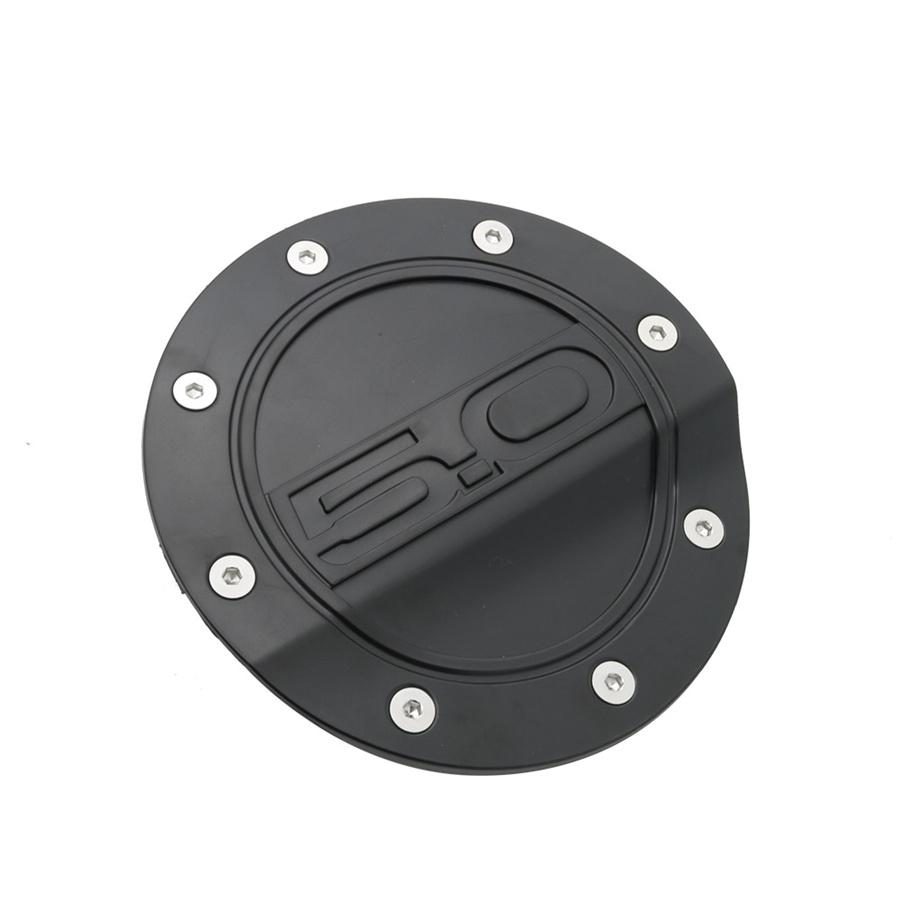 Black Car Exterior Gas Cap Fuel Filler Door Cover For Ford Mustang GT 2015-2018
