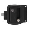 RV Door Lock IP67 Waterproof High Strength Black Paddle Entry Door Latch for Trailer Camper