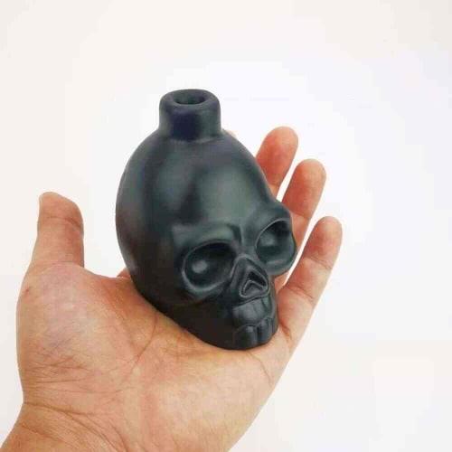 Aztec Death Whistle for Pranks, Halloween Gifts, and Crafts (Black Skull)