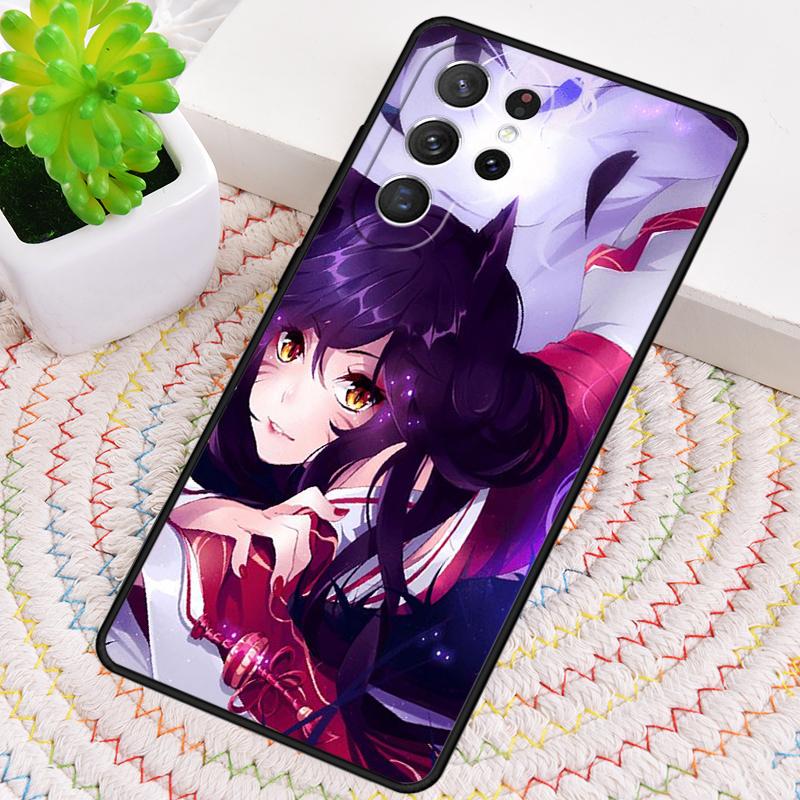 Japanese Style Anime Fox Silicone Phone Case For Samsung Galaxy Note 10 Pro S26 S25 S24 S23 S22 S21 Plus S25Ultra Capa Cover