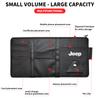 New Car Sun Visor Organizer Multi-Pocket Glasses Clip Car Storage Bag For Jeep Wrangler Grand Cherokee Compass Renegade Cherokee Gladiator