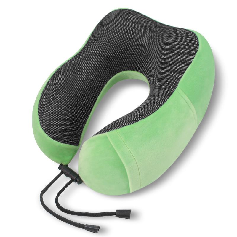 Memory Cotton U-shaped Travel Pillow Ergonomic Compliance Aircraft Office Headrests Relieve Neck Pressure with A Variety of Colors To Choose From