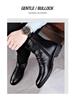 Men's Winter Casual Mid-High Martin Boots: Soft Leather, Comfortable, Fashionable, Side Zipper, Plus Velvet.