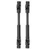 2 STÜCK 90?115mm Stahl Mehrfachkeil-Antriebswelle für SCX10 III AXI03007 RC Auto Schwarz