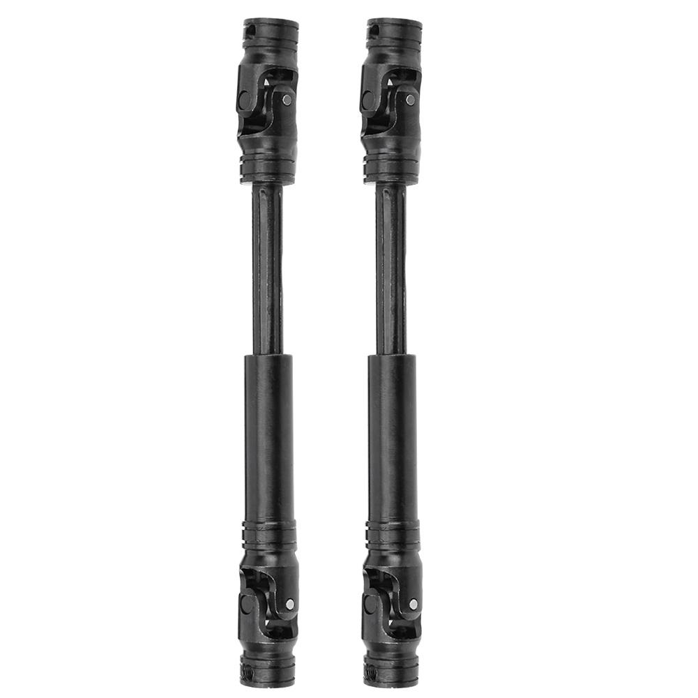 2 STÜCK 90?115mm Stahl Mehrfachkeil-Antriebswelle für SCX10 III AXI03007 RC Auto Schwarz