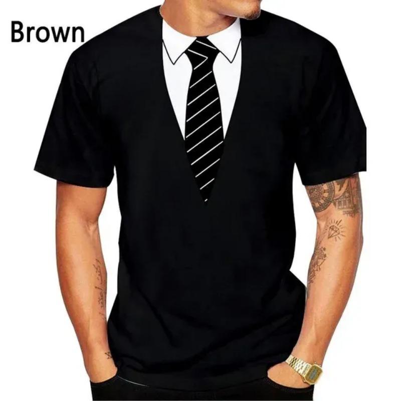 

Летняя мода с галстуком-бабочкой и 3d принтом, мужская и женская повседневная рубашка с коротким рукавом, искусственный костюм, смокинг, крутая уличная рубашка XL