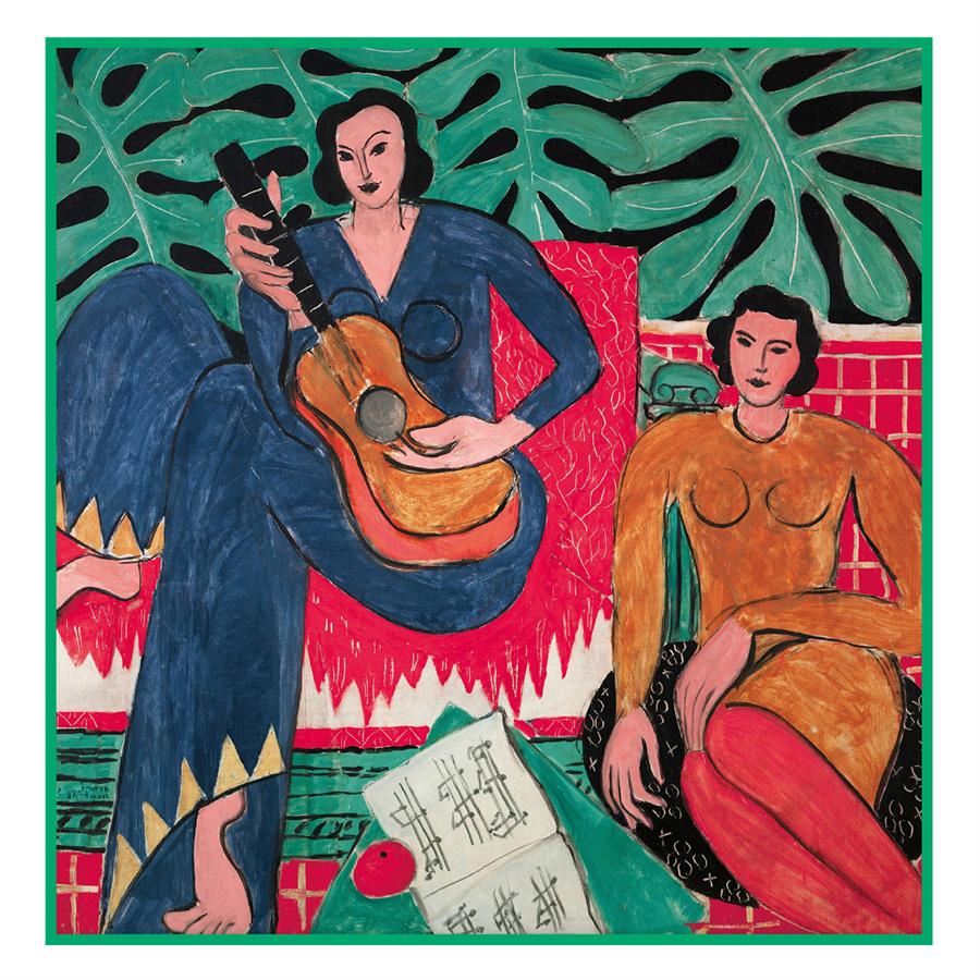 Silk Scarf Women Paintings Series Square Scarves Head Echarpes Silk Foulards Femme Wraps Beach Shawls Bandana Lady Hijabs 90CM