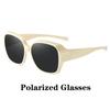 Fashion Round Polarized Sunglasses Cover Over Myopia Prescription Glasses Portable Men Women Vintage Fishing Driving Eyewear