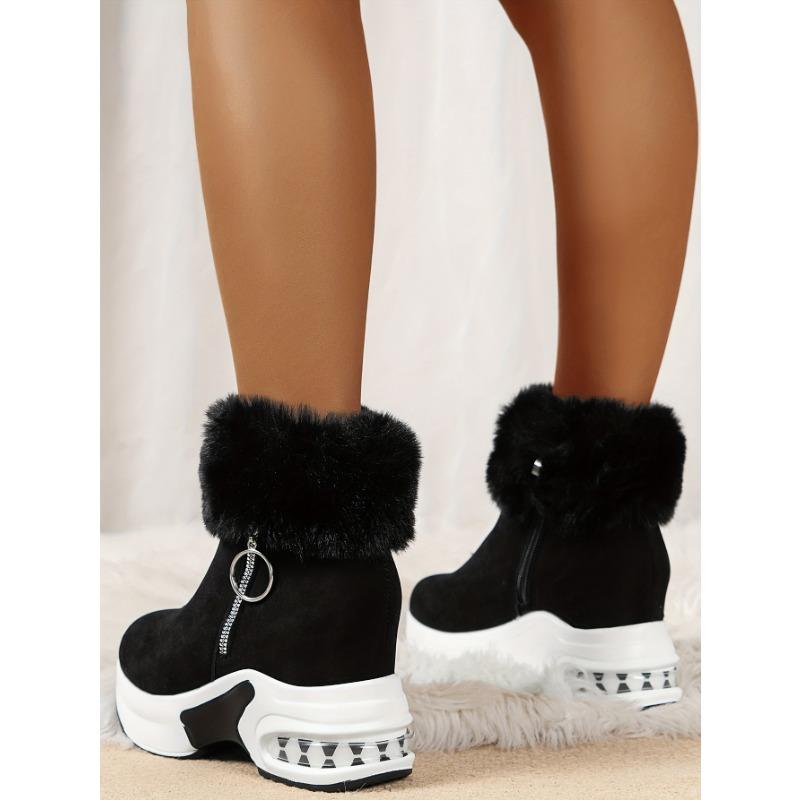 Snow Boots Women 2025 Winter New Flip Flop Short Tube Padded Warm Boots