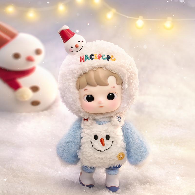 New POP MART HACIPUPU Snowman Visit Trendy Figures PPMT-2410-0063