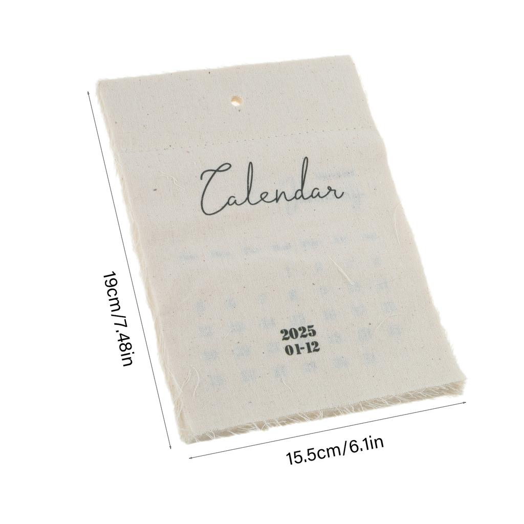 Reusable 2025 Fabric Wall Calendar Chic 2025 Tapestry Calendar for Daily Planning In Living Spaces and Work Areas