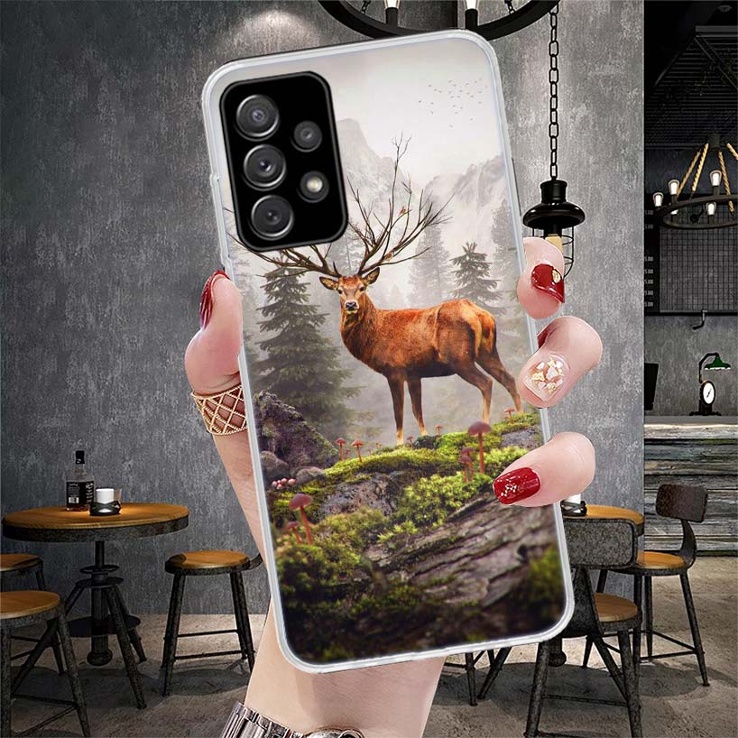 Hirschjagd Camo Handyhülle Für Samsung Galaxy A12 A22 A32 A52 A72 A02S A51 A50S A71 A70 A31 A20S Note 20 Ultra S10 A10S Galaxy