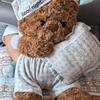 Cute Blue Checked Pyjamas Goodnight Bear Plush Toy, 15.7 In  Gift for Girls
