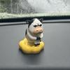 Ugly-cute Cute Cow Doll 3D Printed Car Ornament Grass Cow Figure  Desktop Decor
