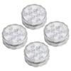 4Pcs IP68 Underwater Lamp RGB 16 Colors Changing Pool Light Decoration with IR 24?Key Remote Control