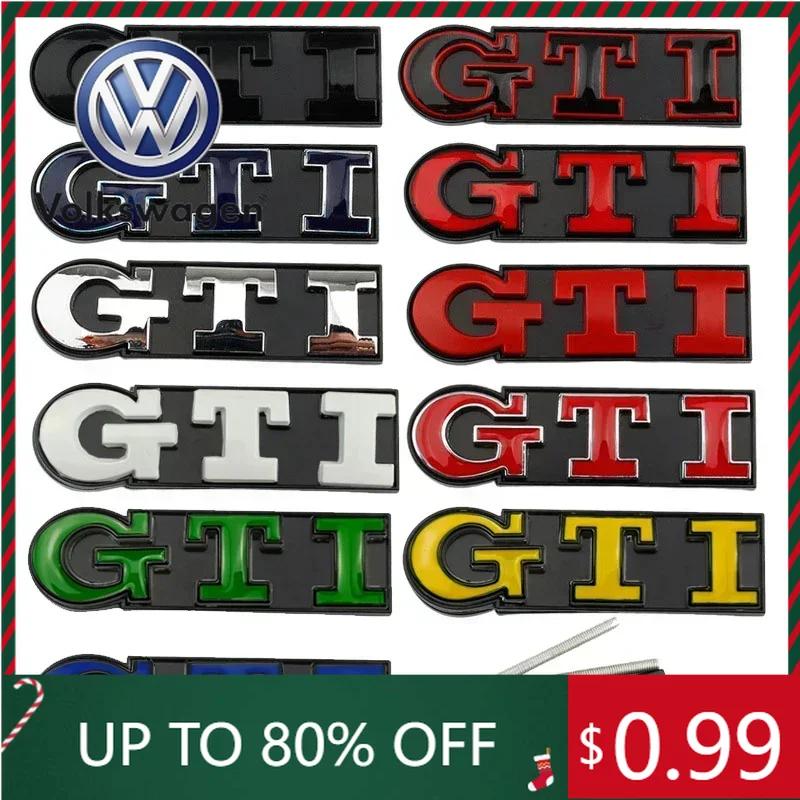 2026 Hot For VOLKSWAGEN VW Metal GTI Logo Car Front Grille Emblem Badge for Volkswagen Polo Caddy Golf 4 5 6 8 Jetta Tiguan Tour