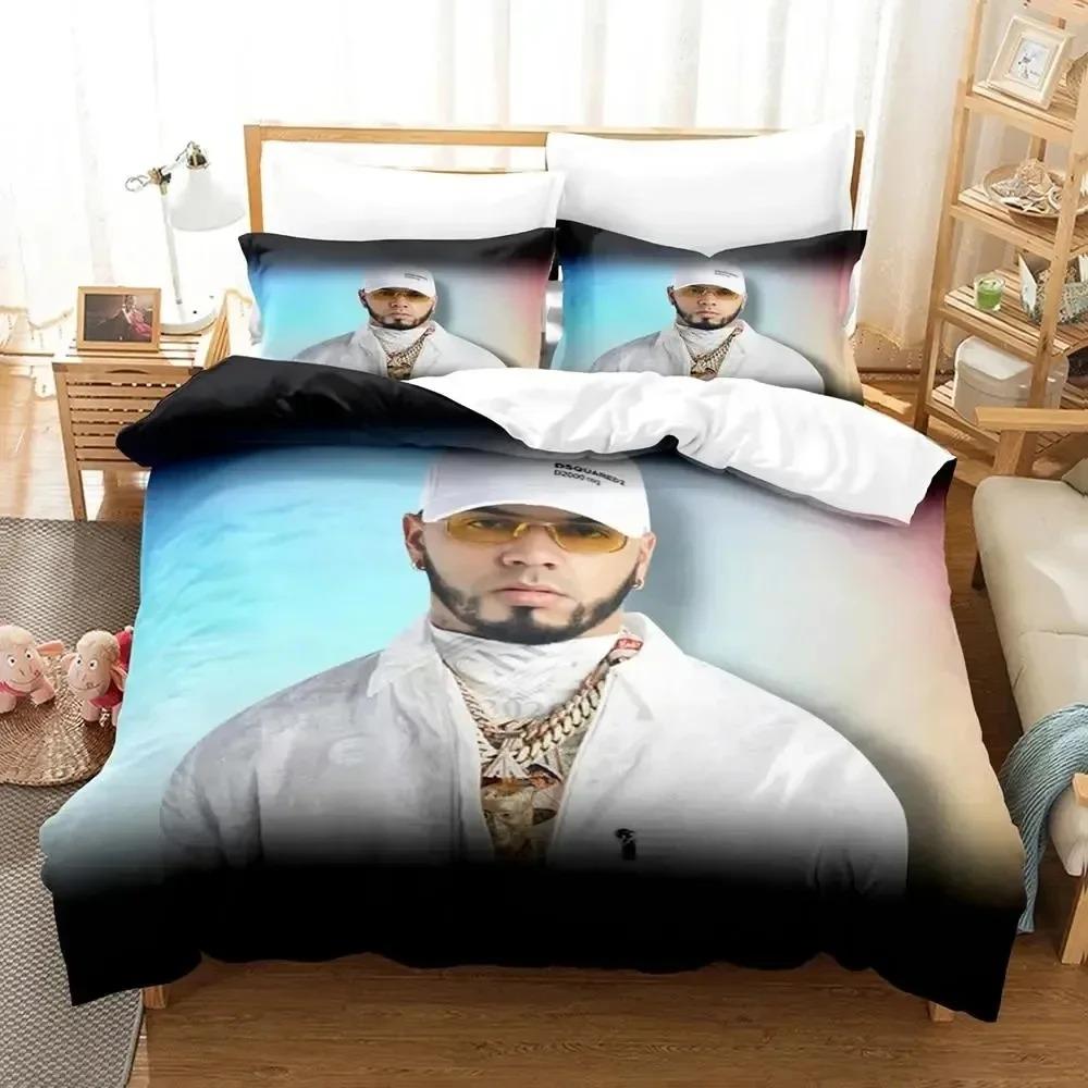 3D Print Anuel Aa Real Hasta La Bedding Set Duvet Cover Bed Set Quilt Cover Pillowcase Comforter king Queen Size Boys Adult