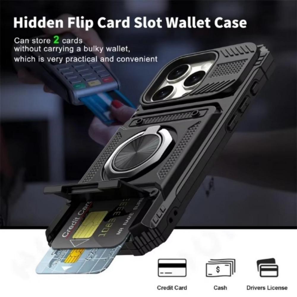 Case For Samsung S25 24 23FE Plus Ultra  A15 25 35 55 14 Magnetic Rotated Ring Kickstand Heavy Duty Drop Protection Wallet Cover