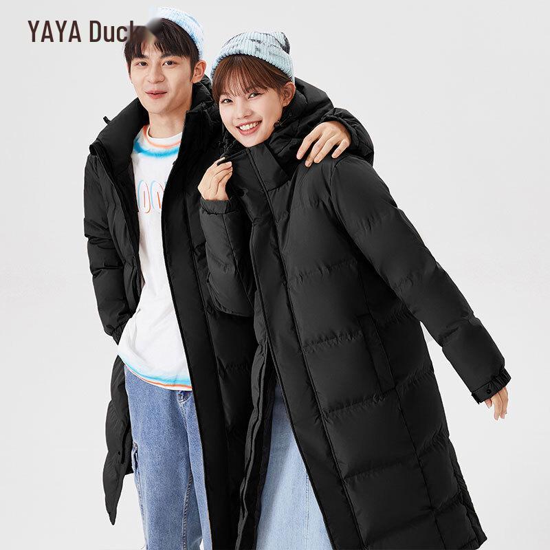 Unisex Long Goose Down Puffer Jacket L