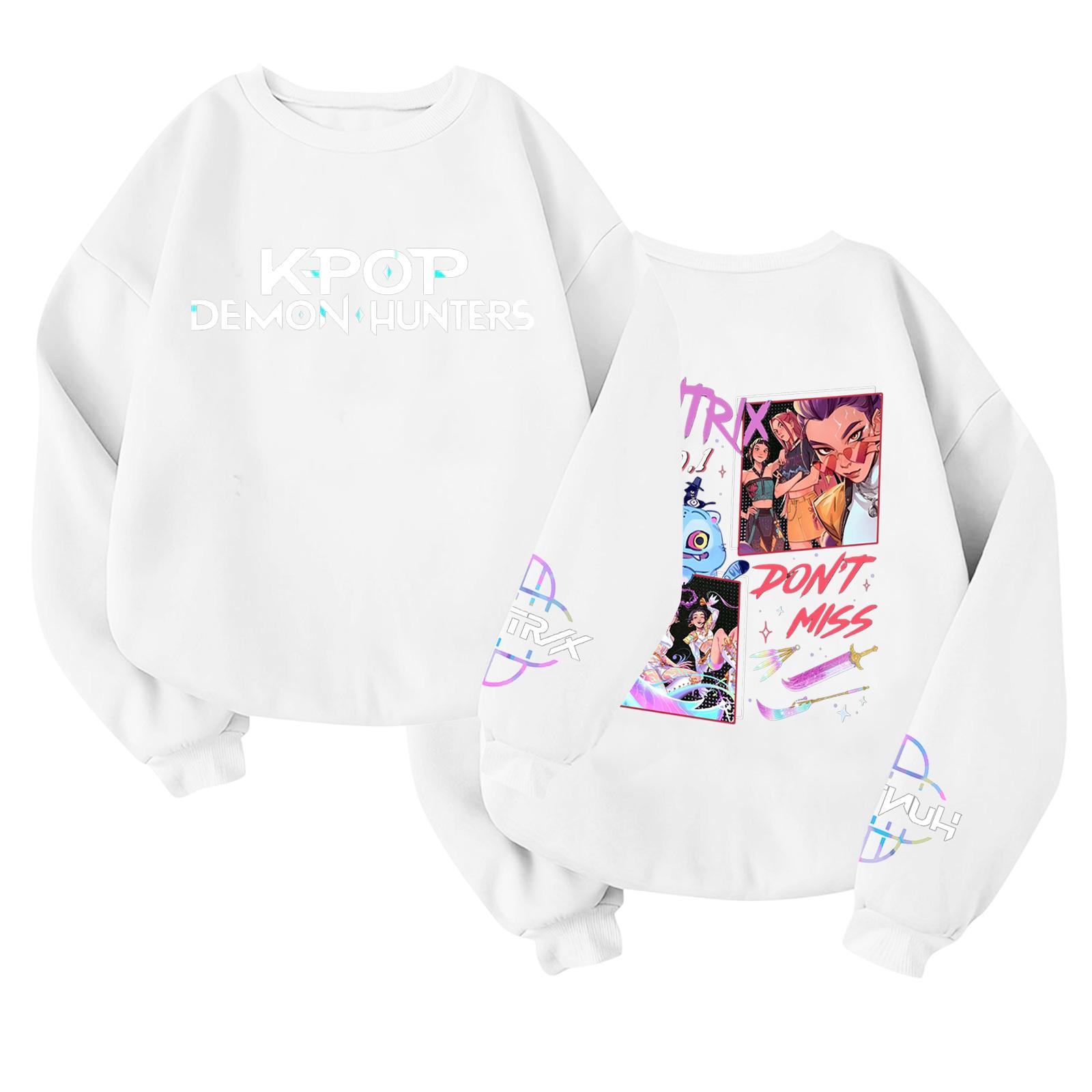 

Детский модный легкий пуловер с длинным рукавом и круглым вырезом с карманами, пуловер с принтом 120 белый