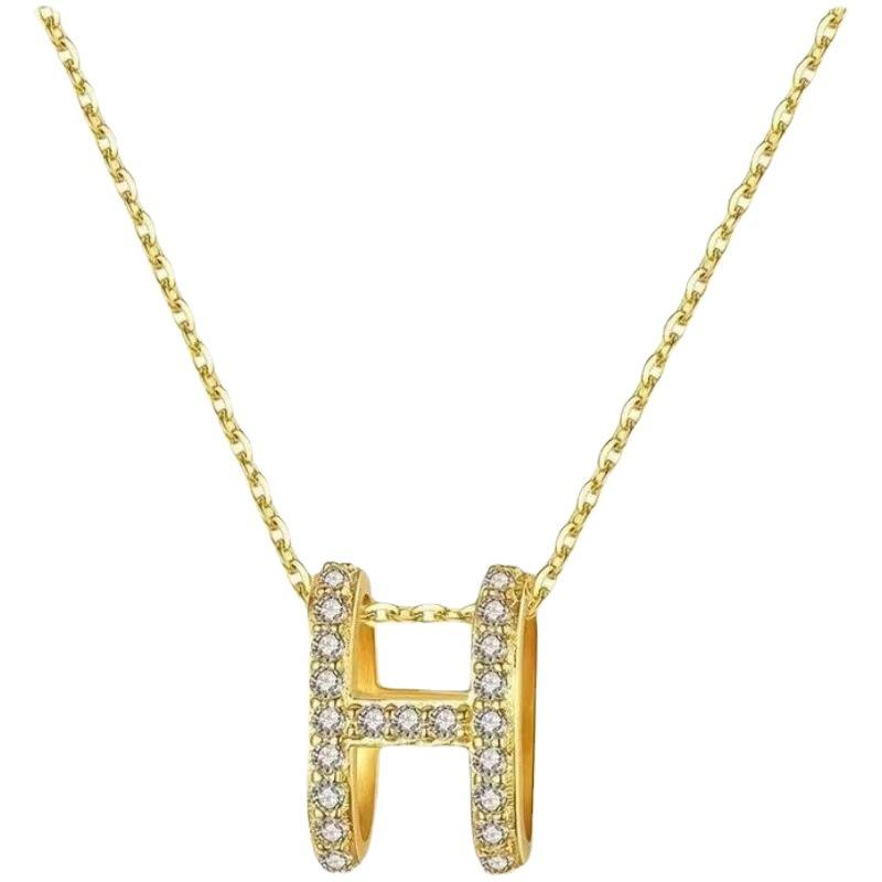 H Necklace Female Design Style Personality Temperament Qixi Festival For Friends