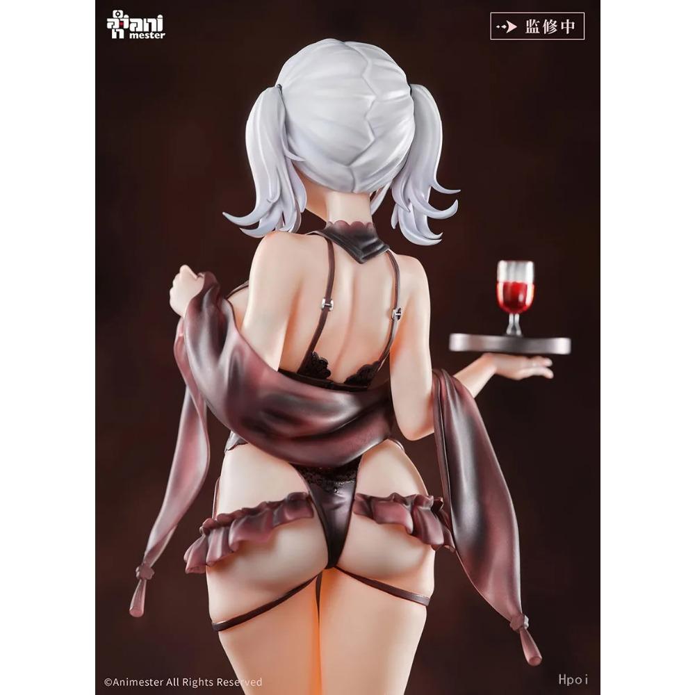 27CM Anime Cynthia Figure Shiny Series Waitress Chasing Eye Ver Standing Model Toy Gift Collection Action Figure PVC