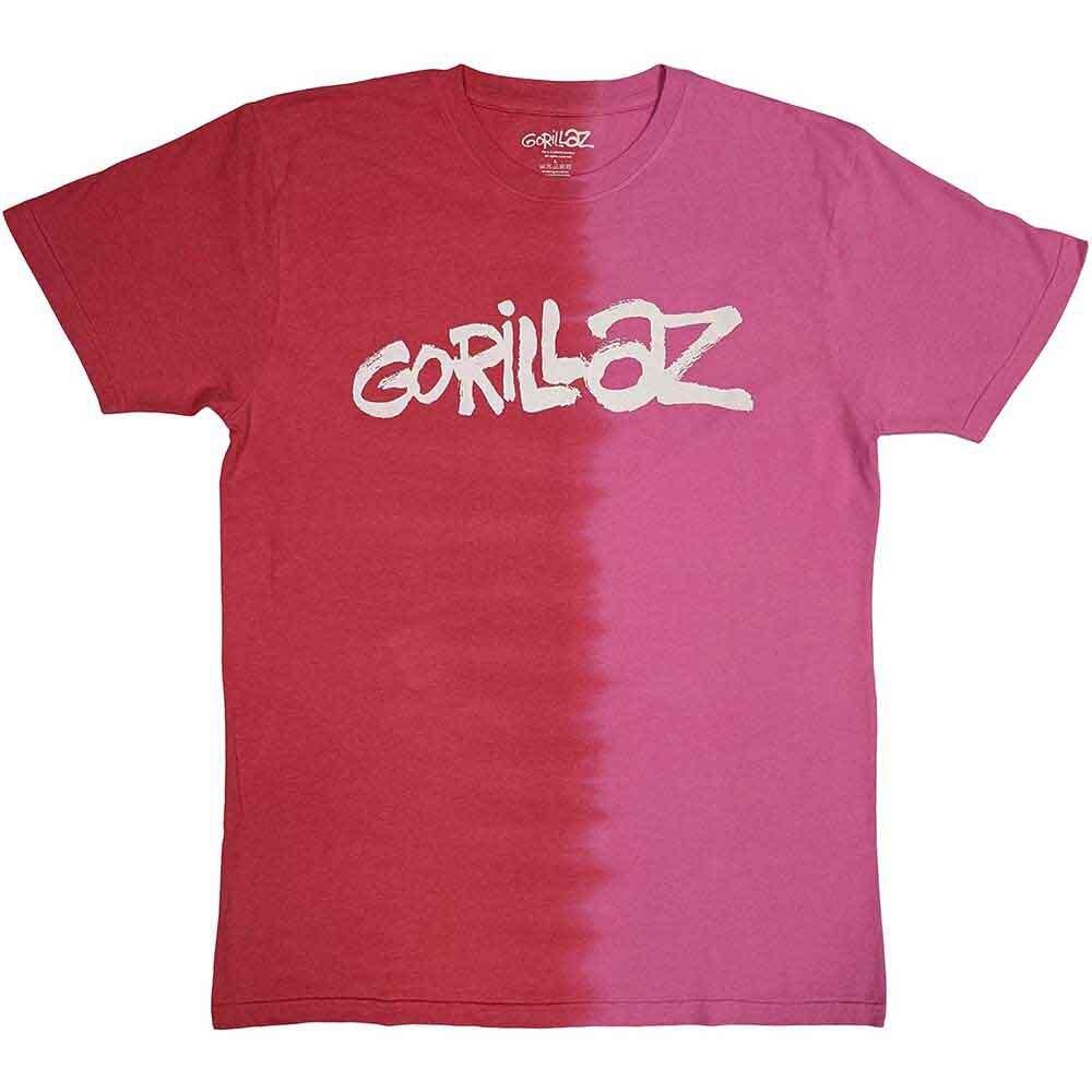 

Gorillaz Two-Tone Brush Logo Red / Pink T shirt - NEW Unisex T-Shirt XL