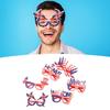 6PCS 4th of July Glasses Patriotic Decorations Accessories American Flag Sunglasses Independence Day Party Favors Red White Blue