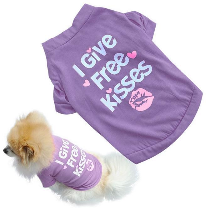 Pet Puppy Summer Shirt Small Dog Pet Clothes Vest T Shirt S