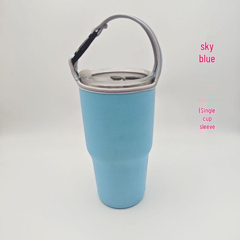 30oz Portable Insulated Ice Bucket Sleeve - Anti-Fall, Heat & Scratch-Proof, Diving Material Cup Bag.