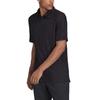 Polo Shirts Men's Black Crew Neck Moderate Straight Fit GS4865