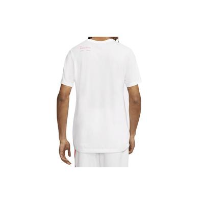 T Shirts Men's White Crew Neck Moderate Straight Fit CJ6205-100
