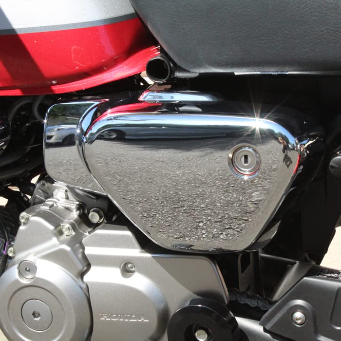 Honda Monkey 125 Side Cover Cowl Left Side Chrome Plated Monkey Exterior Side Cover Side Cowl Side Outer Monkey 125 Accessories Custom Parts Custom