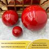 Stainless Steel Red Christmas Hanging Ball Decoration, 38mm-1000mm, Shiny Indoor Display
