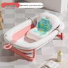 Foldable Baby Bathtub - Large, Sit or Lie for Kids, Newborn Bath Essentials for Home Use