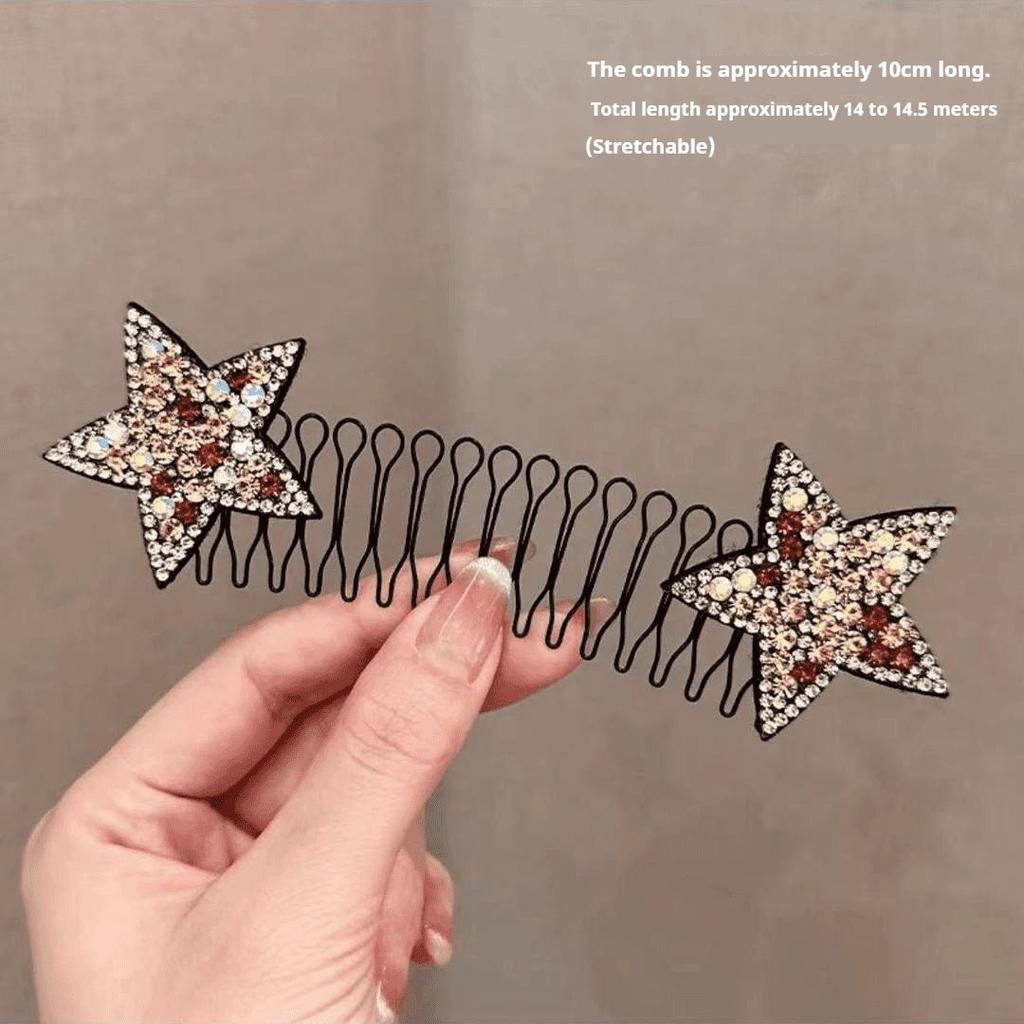 Star Hair Tidying Invisible Hair Comb for Girls and Children To Fix Hair Clip Headdress All-match Hair Accessories