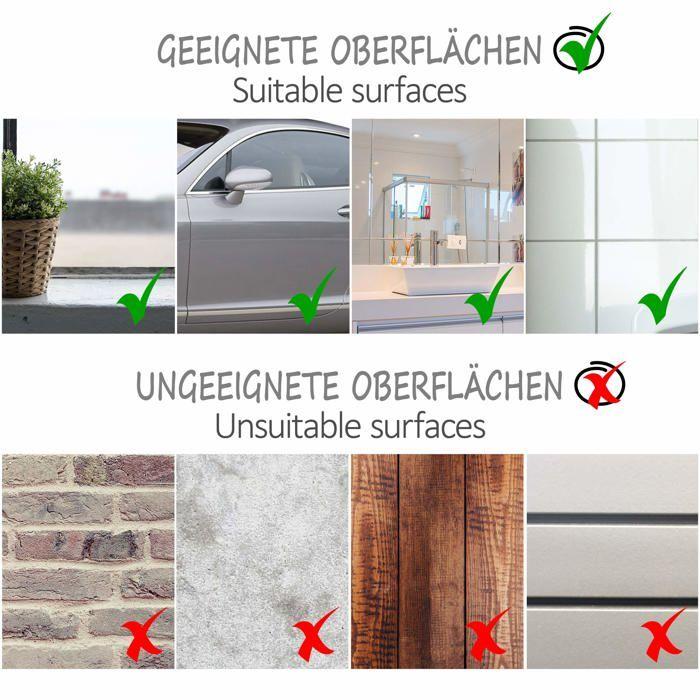 Ventouses - COM-FOUR - CF13984 - Transparent - Argenté - 40 Pièces