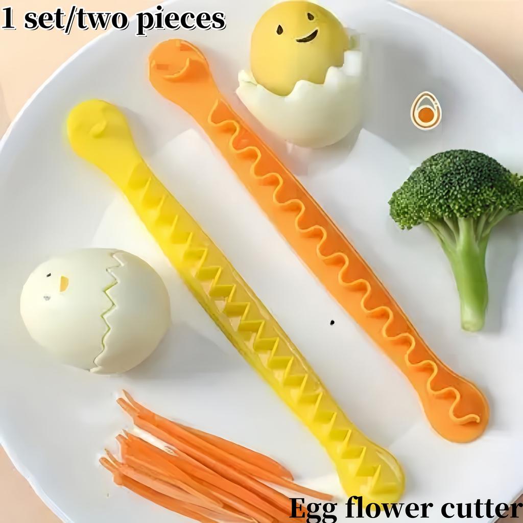 [Egg Slicer with Safety Lock] Heavy-Duty Manual Egg Slicer | Safety Lock & Ergonomic Handle - Plastic Egg Cutting Tool for Hard-Boiled Eggs, Crepes