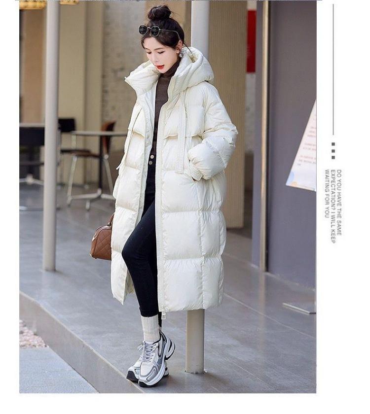 Korean Version Winter Loose Down Jacket Women Long Knee Cotton Jacket High Quality Large Blanket Thickened New