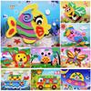 5/10/20PCS 3D EVA Foam Sticker Set Self Adhesive Random Mixed Cartoon Animal Vehicle Style Handmade Artclass Prop Stationery ZYF