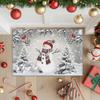 Christmas Snowman Xmas Tree Snowflake Entrance Doormat Decor Non Slip Corridor Balcony Rugs Bedroom Floor Mat Xmas Decor
