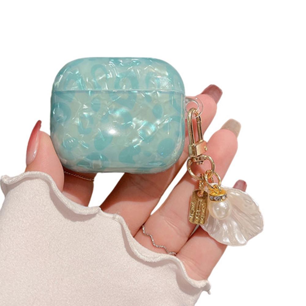 

Для Airpods 4 Чохол Шкаралупа Текстура ТПУ Bluetooth-сумісний Захисний чохол для навушників з підвіскою-аксесуаром