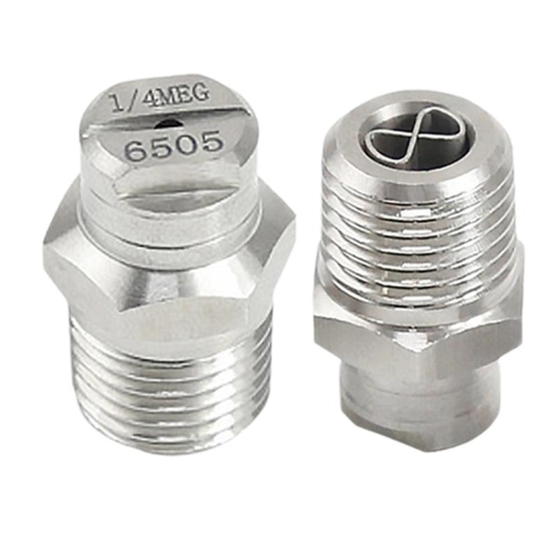 Steel Fan Shaped High Pressure Nozzle with Stabilizer High Performances Jet for Efficient Cleaning & Washing