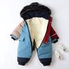 Snowsuit pro děti Batole Jednodílné Snowsuit Lyžařské kombinézy Dívčí a chlapci Vodotěsné kombinézy s kapucí Overaly Zimní Teplý Snowboard Kabát Venkovní bundy